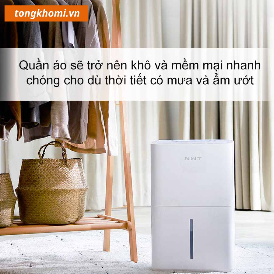 máy hút ẩm xiaomi kết hợp sấy khô quần áo