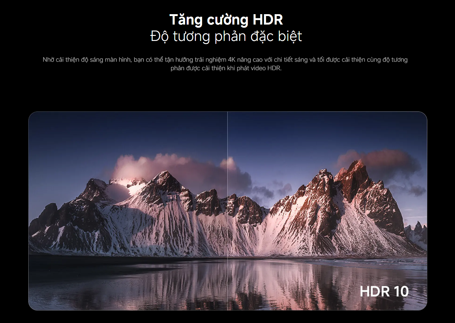 Màn hình sắc nét và sống động trên A pro 55 inch QLED