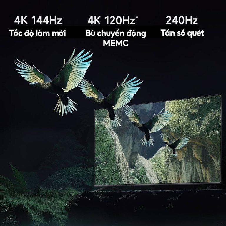 Tần số quét tối đa của tivi S85 MiniLed lên tới 240Hz