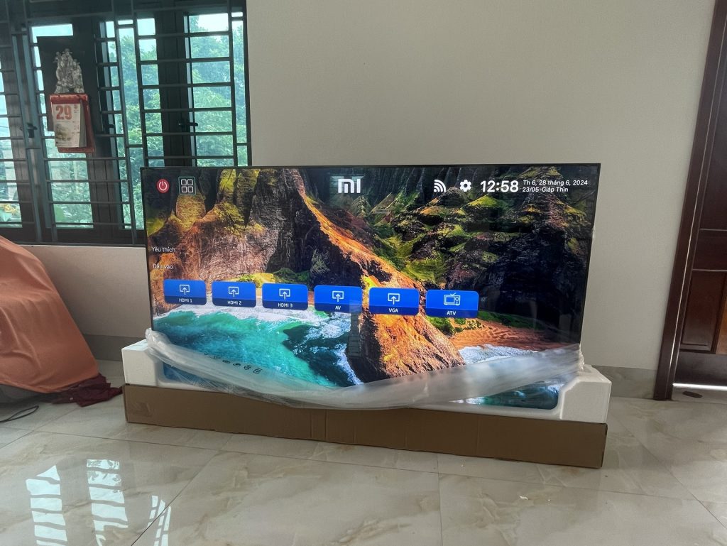 Tivi Xiaomi S MiniLED 85 inch lắp đặt 2