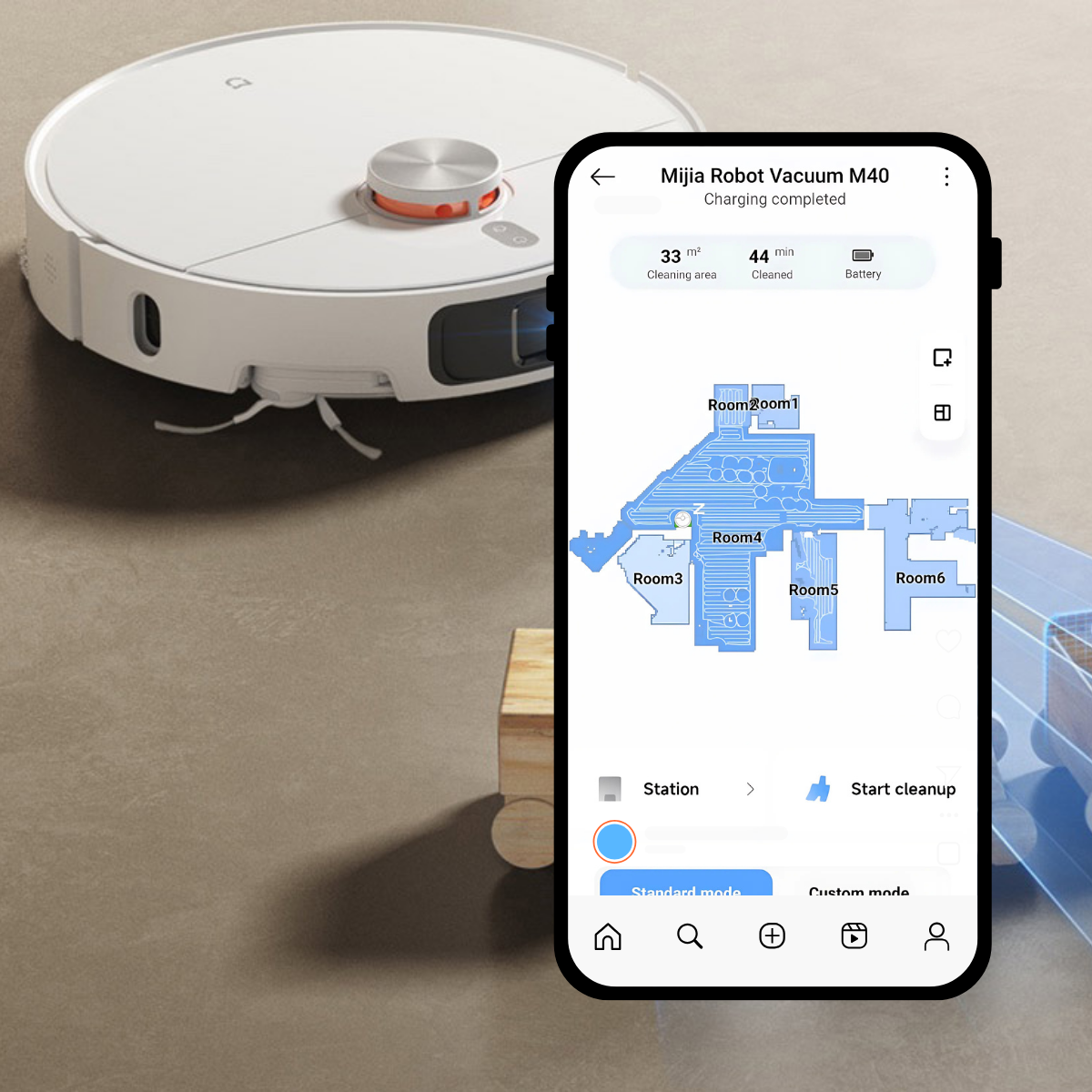 App điều khiển robot lau dọn Mijia M40 Xiaomi 