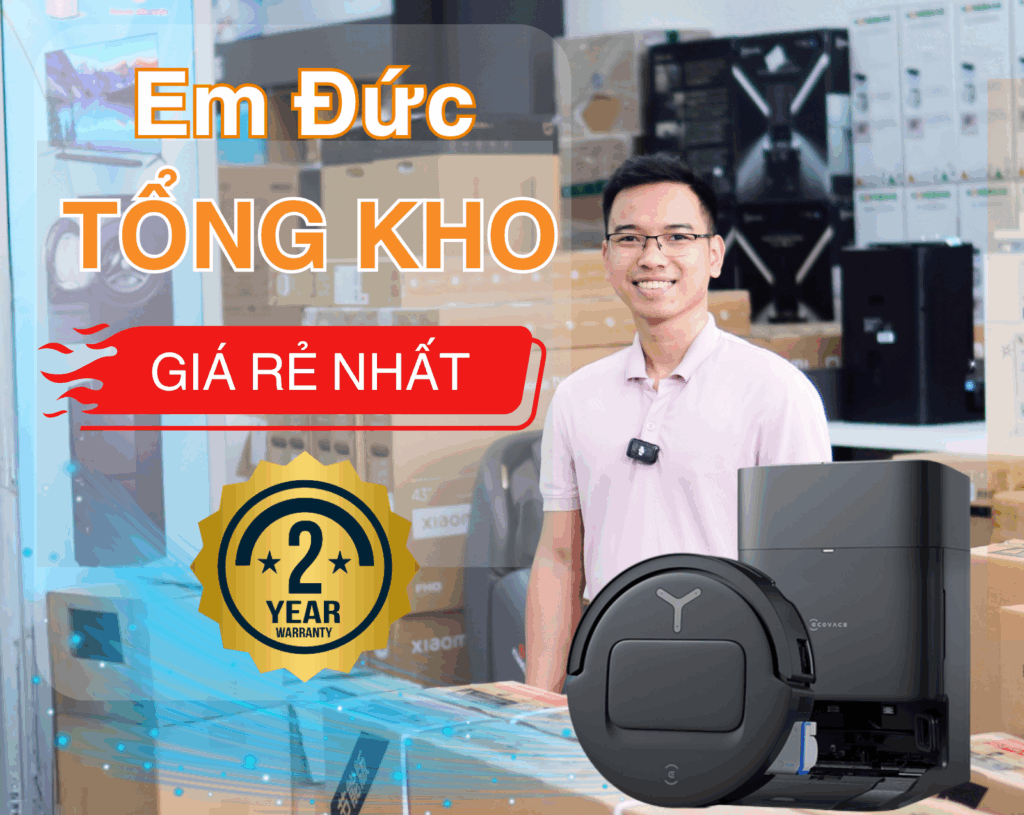 Mua robot hút bụi ecovacs T80 Omni tại tổng kho giá rẻ nhất