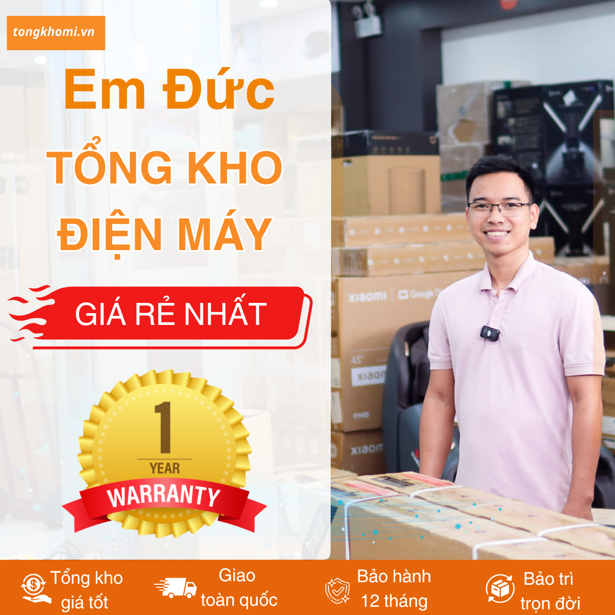 Tổng kho điện máy giá tốt em Đức
