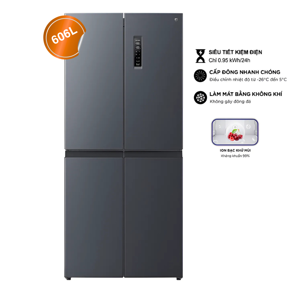 Tủ lạnh Xiaomi 4 cánh 606L tổng kho em Đức
