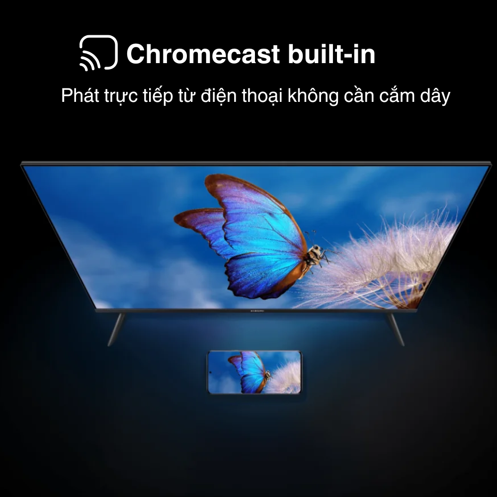 chormecast phản chiếu màn hình điện thoại lên tivi