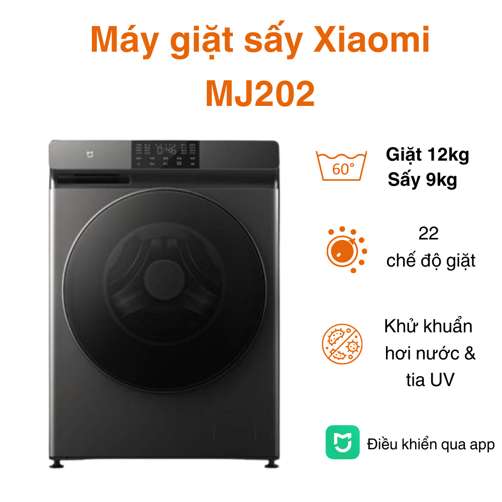 Máy giặt sấy Xiaomi MJ202 chính hãng giá tốt