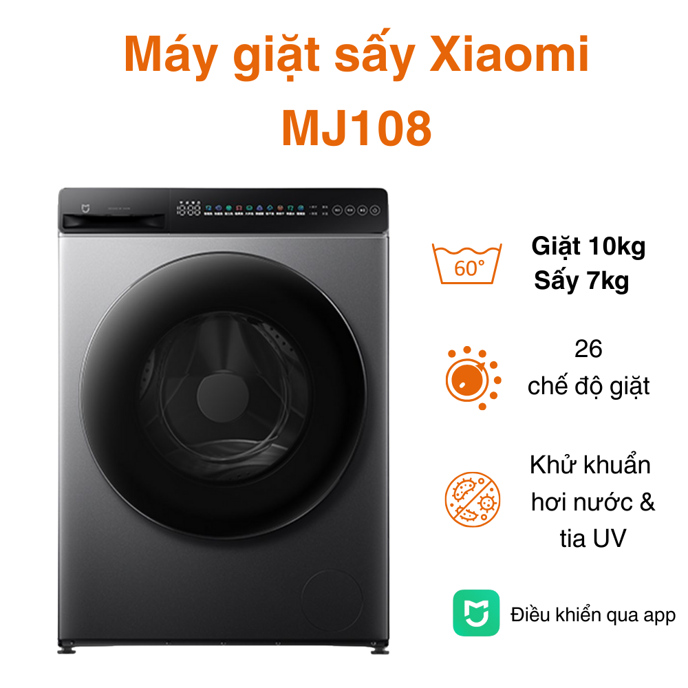 Máy giặt sấy Xiaomi MJ108 chính hãng giá tốt