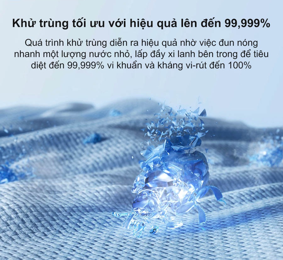 Máy giặt sấy Xiaomi MJ202 chế độ giặt nước nóng và khử khuẩn 