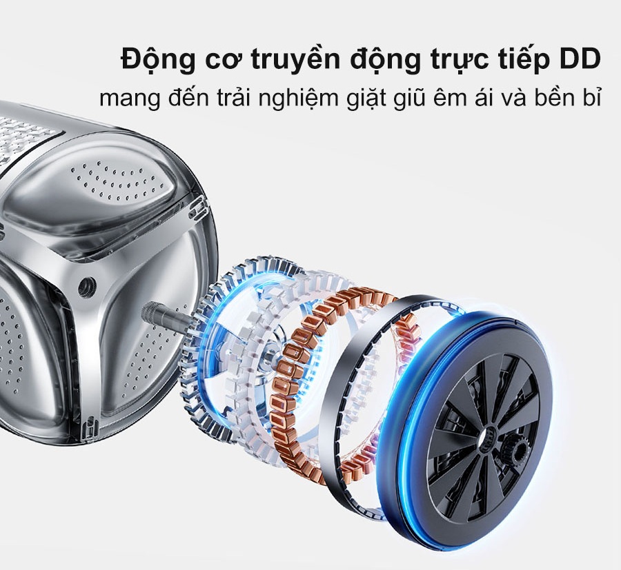 Máy giặt sấy Xiaomi MJ202 dùng động cơ truyền động trực tiếp