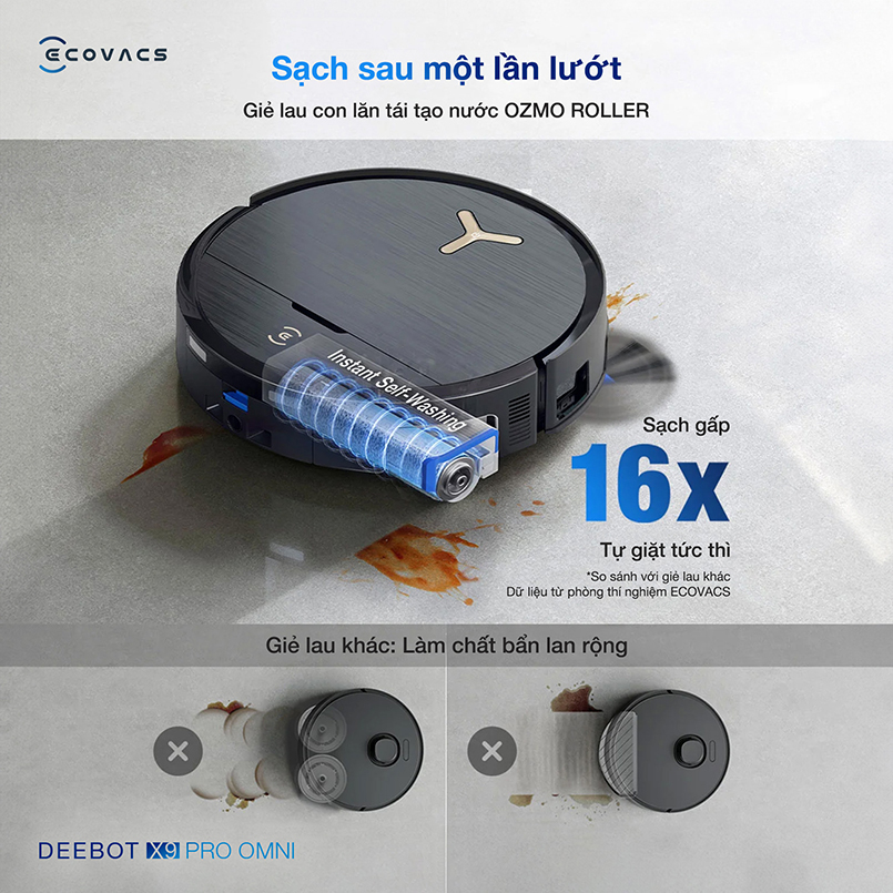 Robot hút bụi lau nhà X9 Pro chính hãng Eocvacs 5
