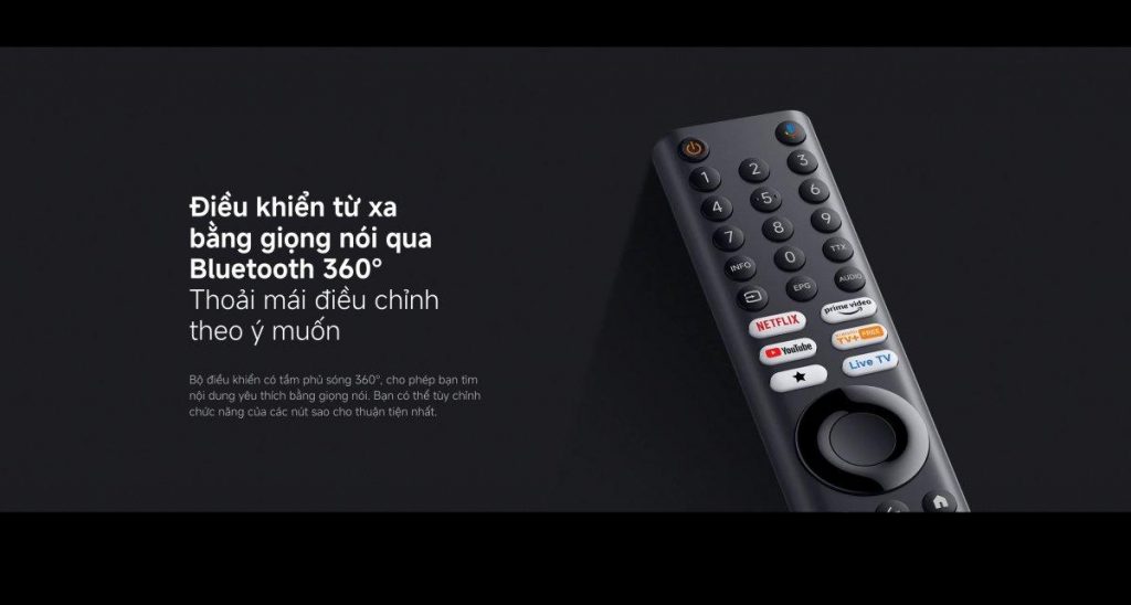 điều khiển tivi bằng bluetooth 360 độ từ xa