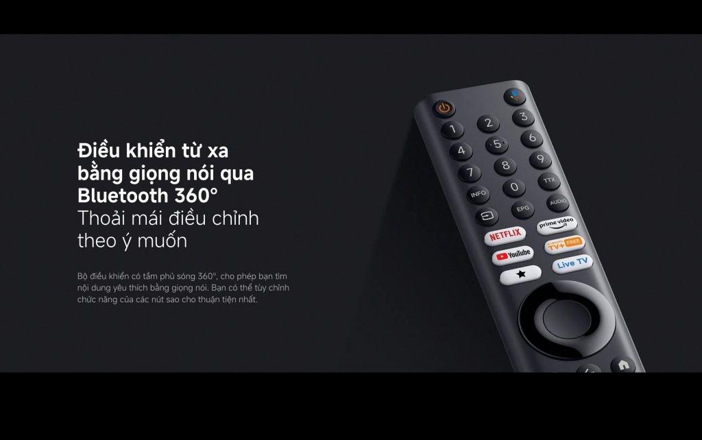 điều khiển tivi bằng bluetooth 360 độ từ xa