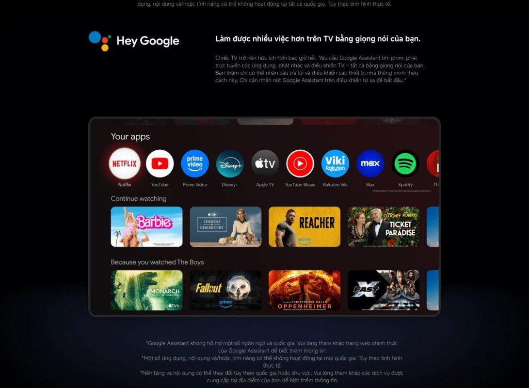 Trợ lý ảo google assistant trên tivi xiaomi 43 inch bản A