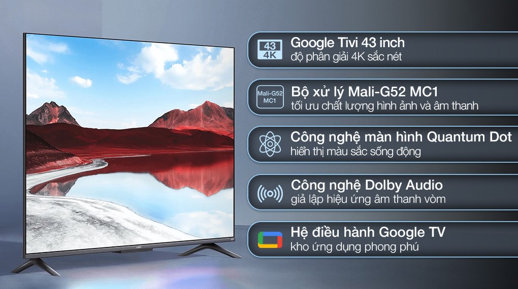 ưu điểm nổi bật tivi Xiaomi A pro 43 inch 