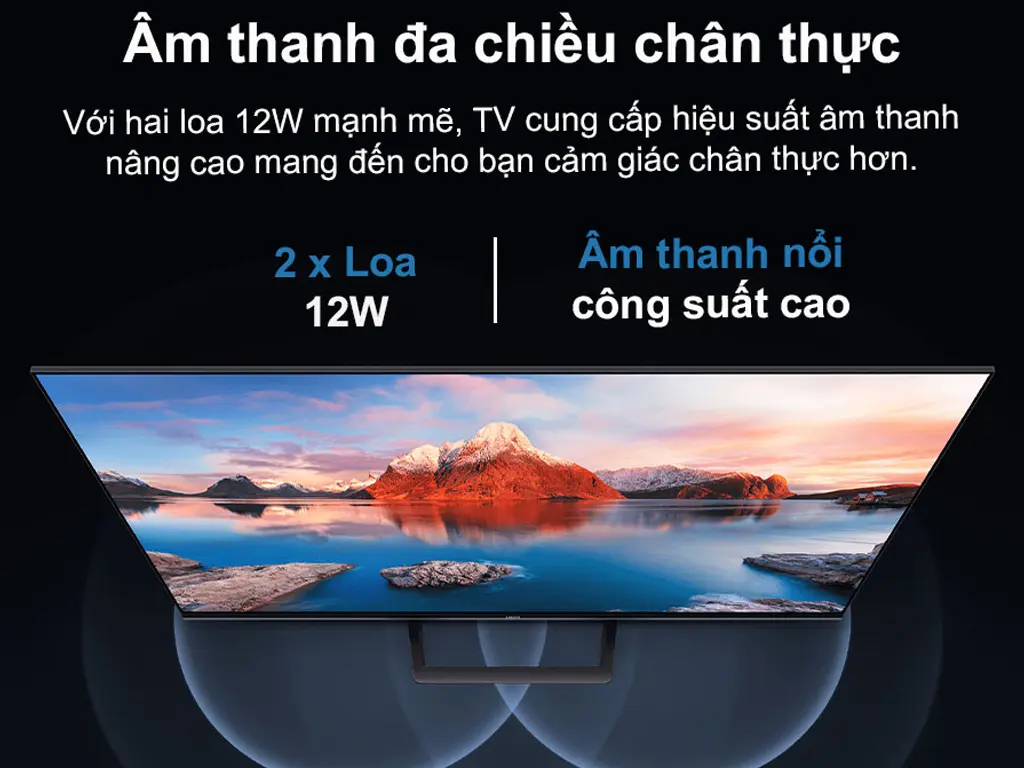 Âm thanh vòm giả lập trên tivi Xiaomi A Pro 43 inch 