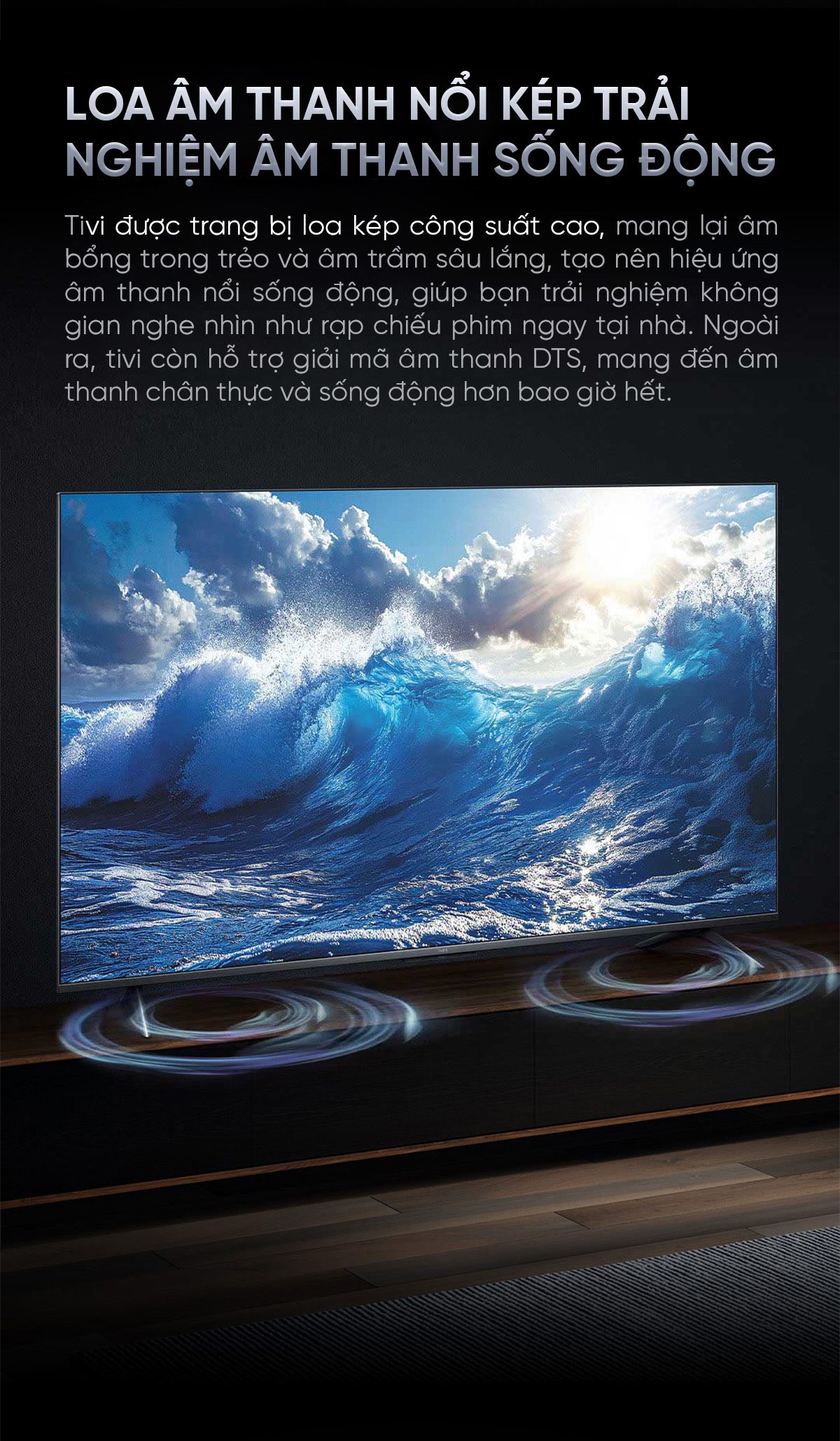 Công nghệ âm thanh vòm trên Tivi Xiaomi A Pro 50 inch quốc tế 