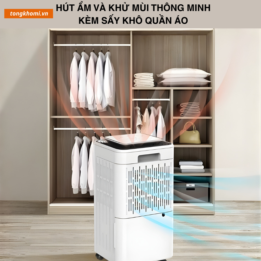 Máy hút ẩm có chức năng sấy khô quần áo 