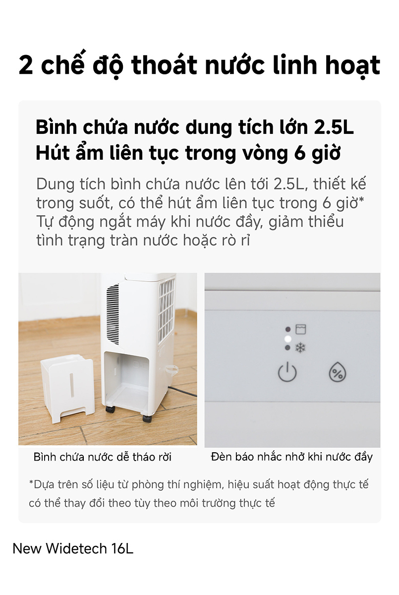 Bình chứa nước máy hút ẩm Xiaomi 16L