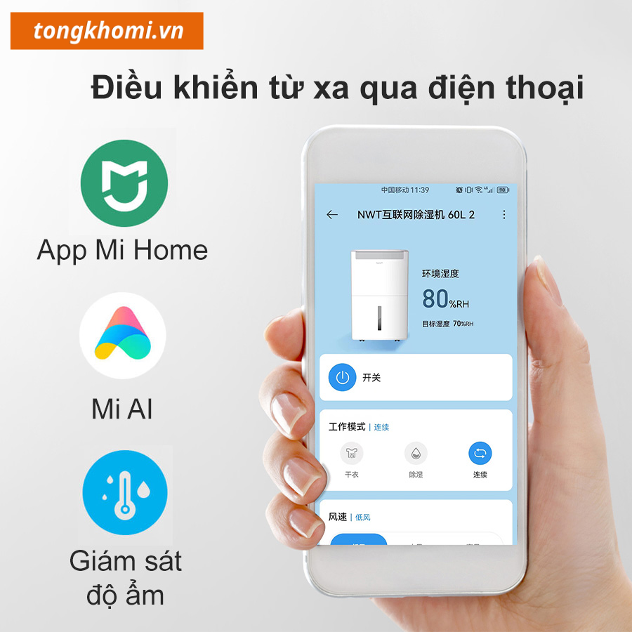 kết nối máy hút new widetech với điện thoại