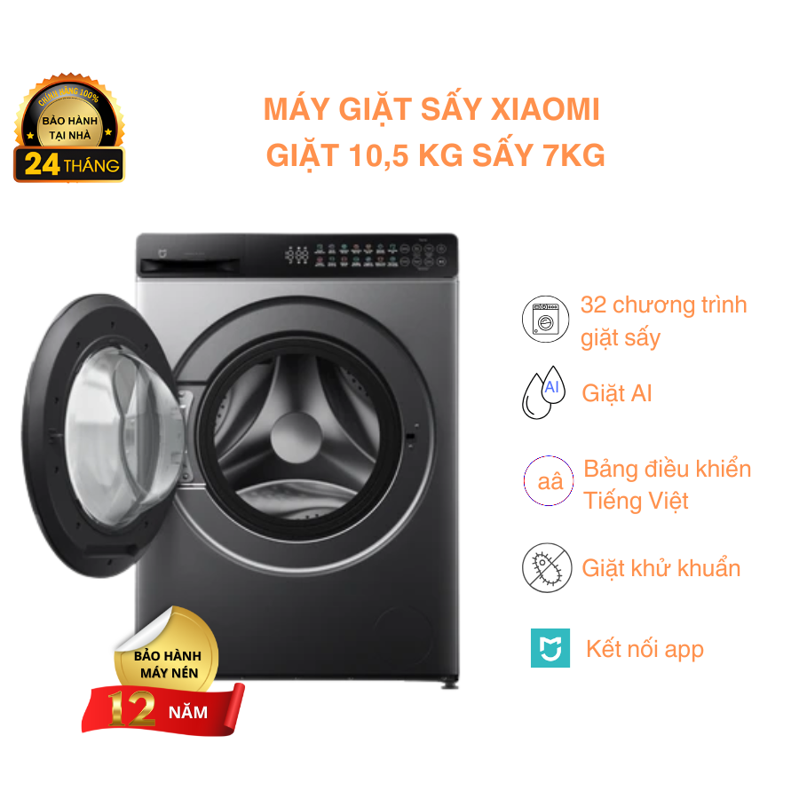 Máy giặt sấy Xiaomi chính hãng giá tốt