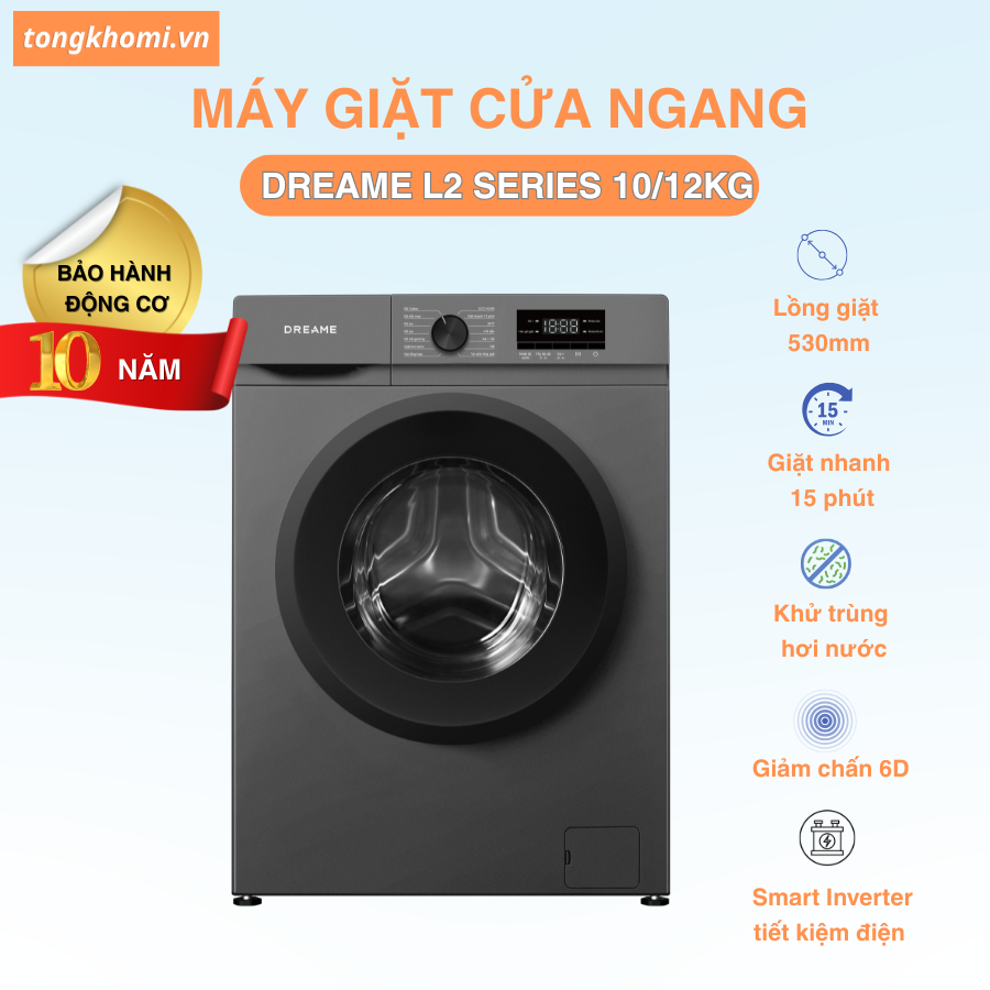 Máy giặt Dreame L2 series cửa ngang chính hãng