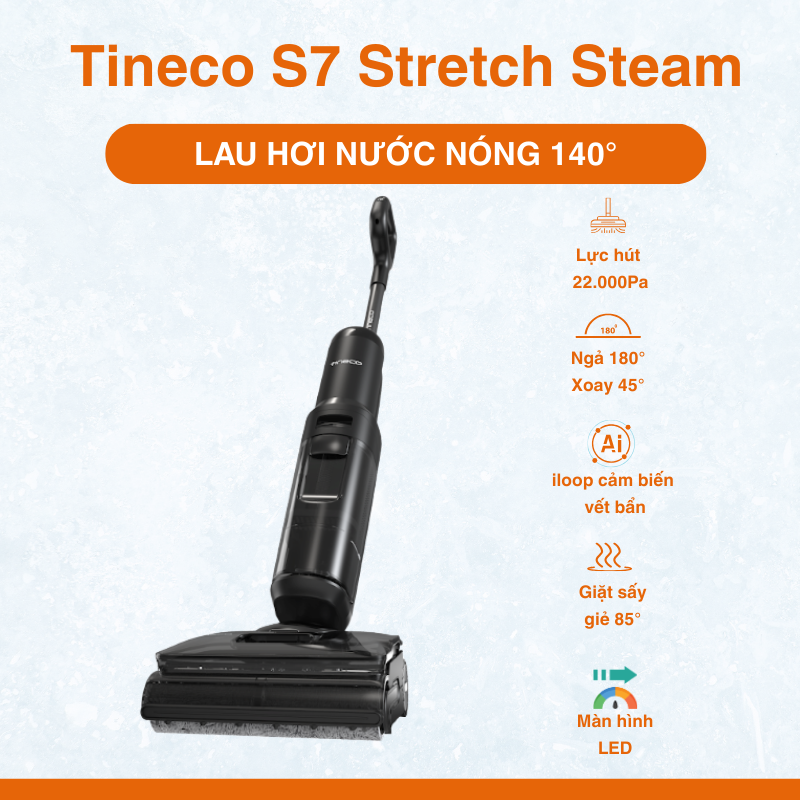 Máy hút bụi lau sàn cầm tay Tineco S7 Stretch Steam