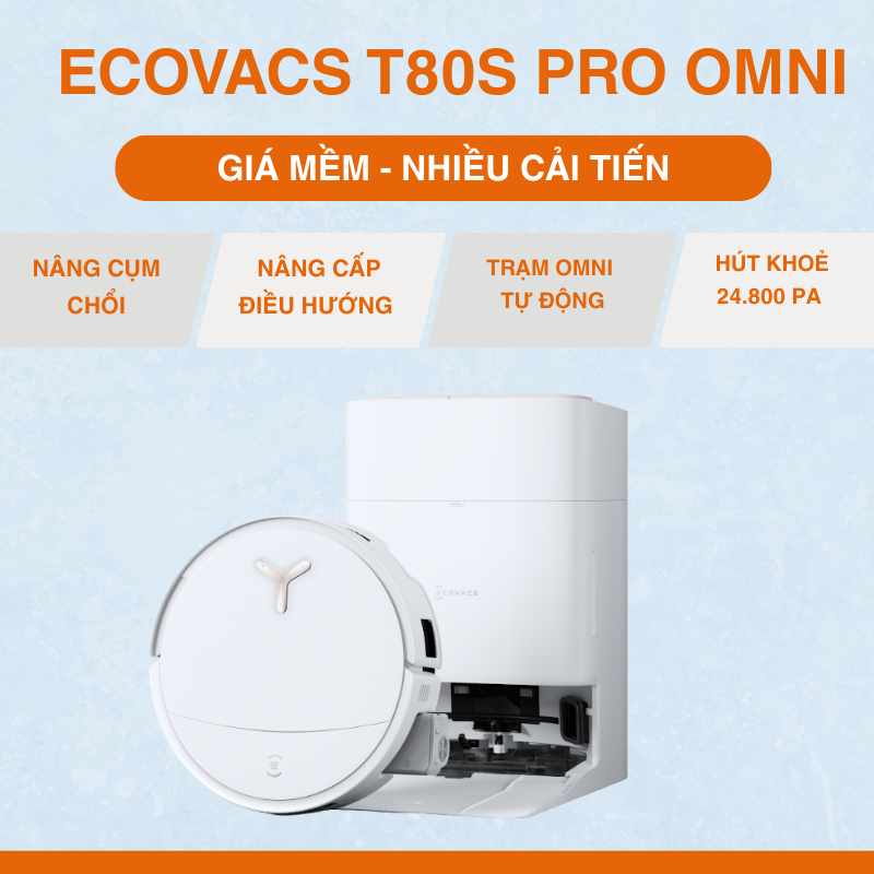 Robot hút bụi lau sàn T80 Ecovacs
