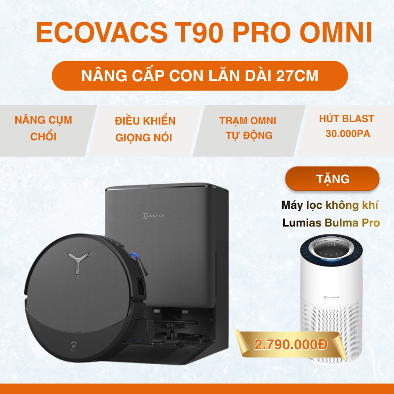 Robot hút bụi lau nhà T90 Pro Ecovacs